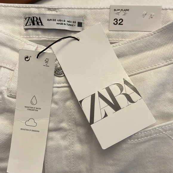 ZARA white jeans NWT - Picture 9 of 10